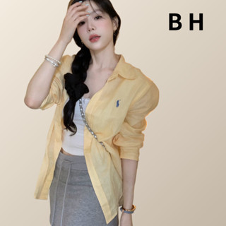 ข ฤดูใบไม้ผลิและฤดูใบไม้ร่วงผู้หญิงผ้าฝ้ายผ้าลินินเสื้อสีเหล…