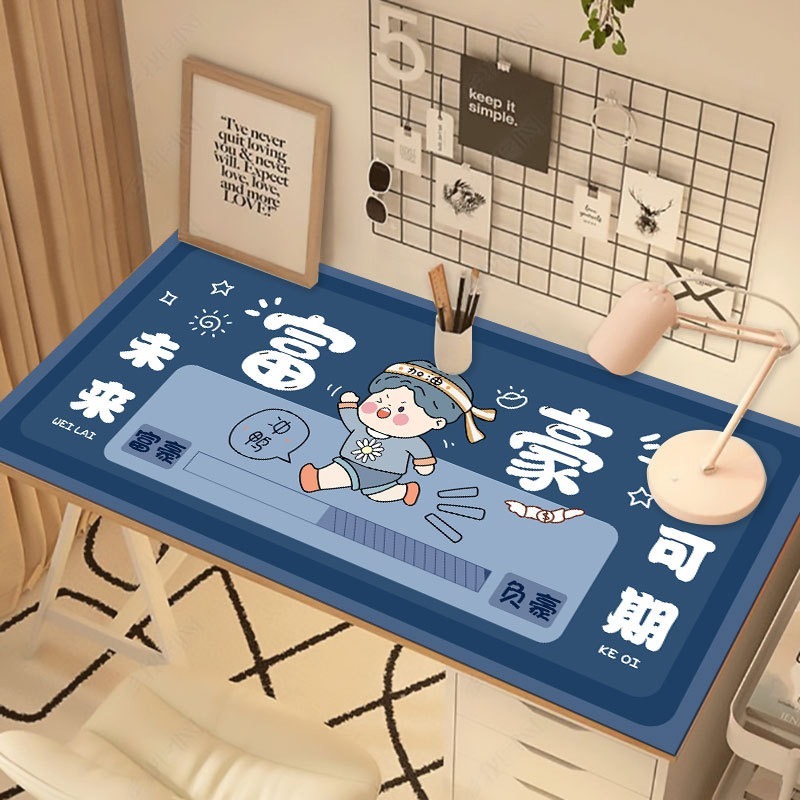 การ์ตูนการ์ตูนเสื่อโต๊ะนักเรียน One-touch ทําความสะอาดเสื่อเขียนกันน้ํา Dirt-proof ผ้าปูโต๊ะทิ้ง Stu