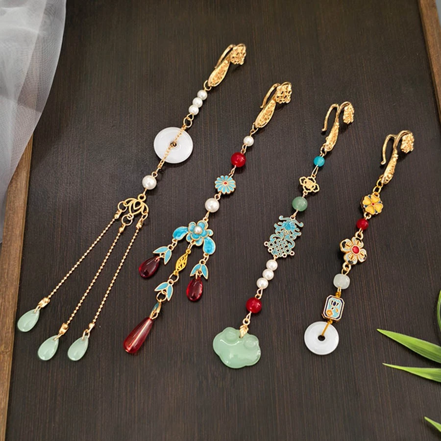 ANCIENT Original Design Cheongsam Pressed Lapel Ruyi ปลอดภัยหัวเข็มขัดจี้ Retro แห่งชาติแฟชั่นอุปกรณ์เสริม