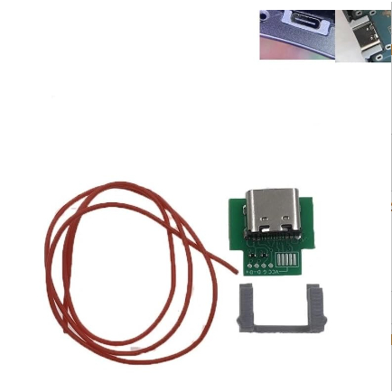 1pcs DIY พอร์ต USB USB-C USB Type-C ชาร์จพอร์ตเปลี่ยนใช้งานร่วมกับ PS Vita PSV 1000 PSV 1K เกมคอนโซล