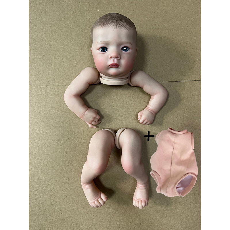 18INCH Reborn ตุ๊กตาชุด Jule แล้วทาสีชุด DIY Reborn ตุ๊กตาอะไหล่ผ้าและตา Handmade Reborn