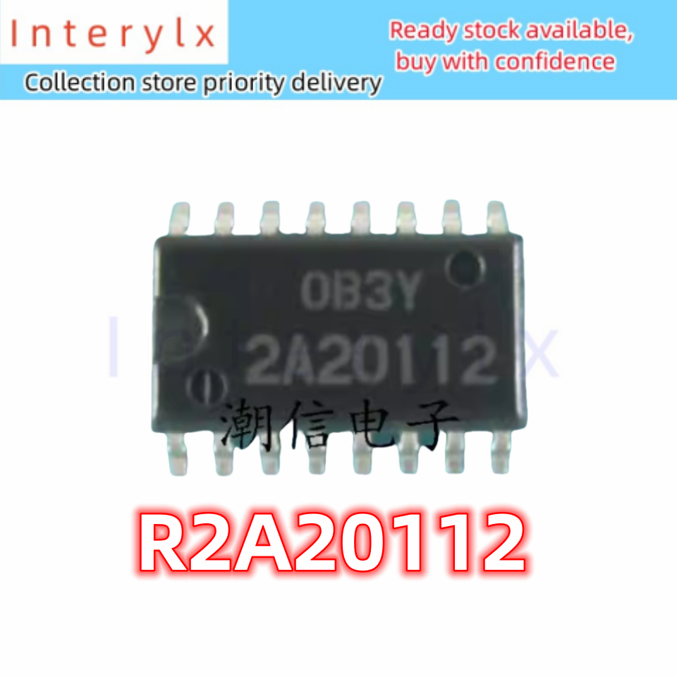 2 ชิ้น/ล็อต R2A20112 2A20112 แพทช์ชิปไฟ LCD SOP-16
