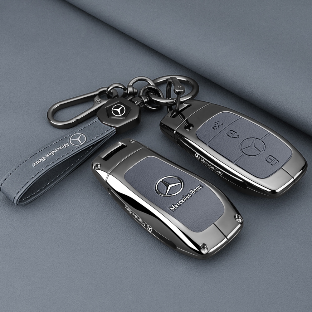 โลหะผสมหนังรถ Remote Key สําหรับ Mercedes Benz ACESG Class GLC CLE CLA W177 W205 W213 W222 X167 ผู้ถือป้องกัน