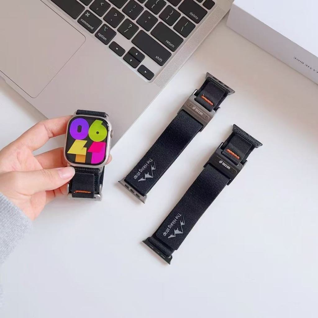 Duzon Climbing Nylon Strap เหมาะสําหรับ Apple watch42mm/44mm/45mm/49mm