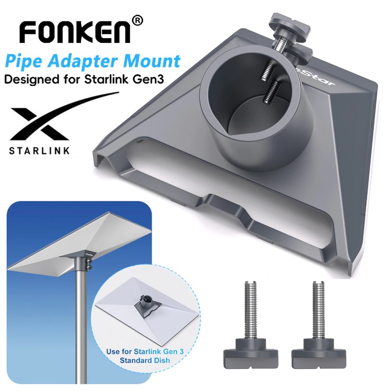 Starlink Gen 3 ท่ออะแดปเตอร์เสา Mount อลูมิเนียมอัลลอยด์สําหรับ Starlink Gen 3 จานมาตรฐาน
