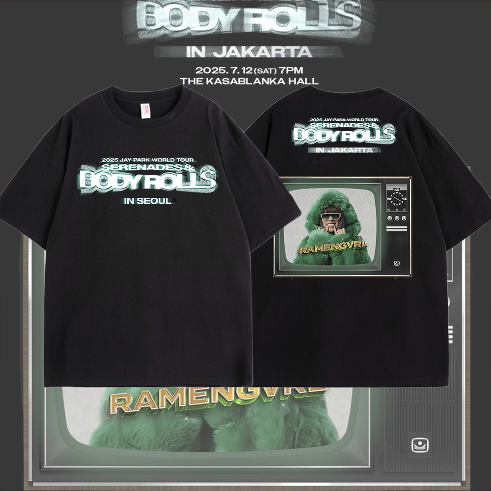 เสื้อยืด Jay Park World Tour Serenades & Body Rolls 2025 | เสื้อยืดผ้าฝ้าย 100% สำหรับทั้งชายและหญิง
