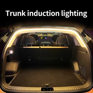 🚚ท้องถิ่น🚚 ลำดับรถไฟไหลไฟ LED รอบแวดล้อมสายไฟตกแต่งภายในอัตโนมัติตรวจจับแถบแสงประตูหลัง 2M 4M