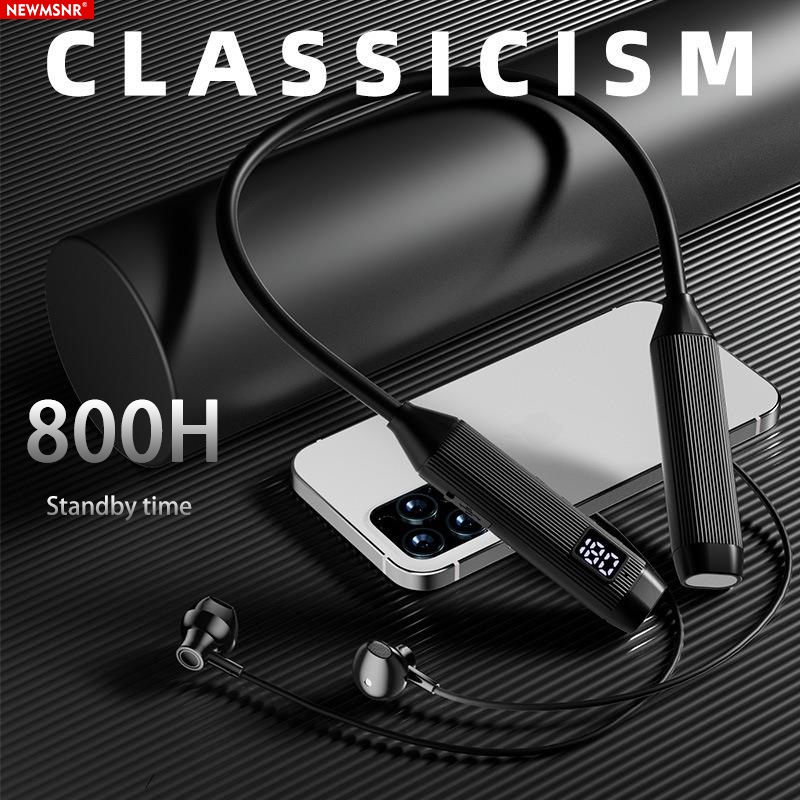 Newmsnr หูฟังบลูทูธไร้สาย 26 ชั่วโมง 6D IPX5 กันน้ํา ลดเสียงรบกวน พร้อมไมโครโฟน HD ชาร์จเร็ว