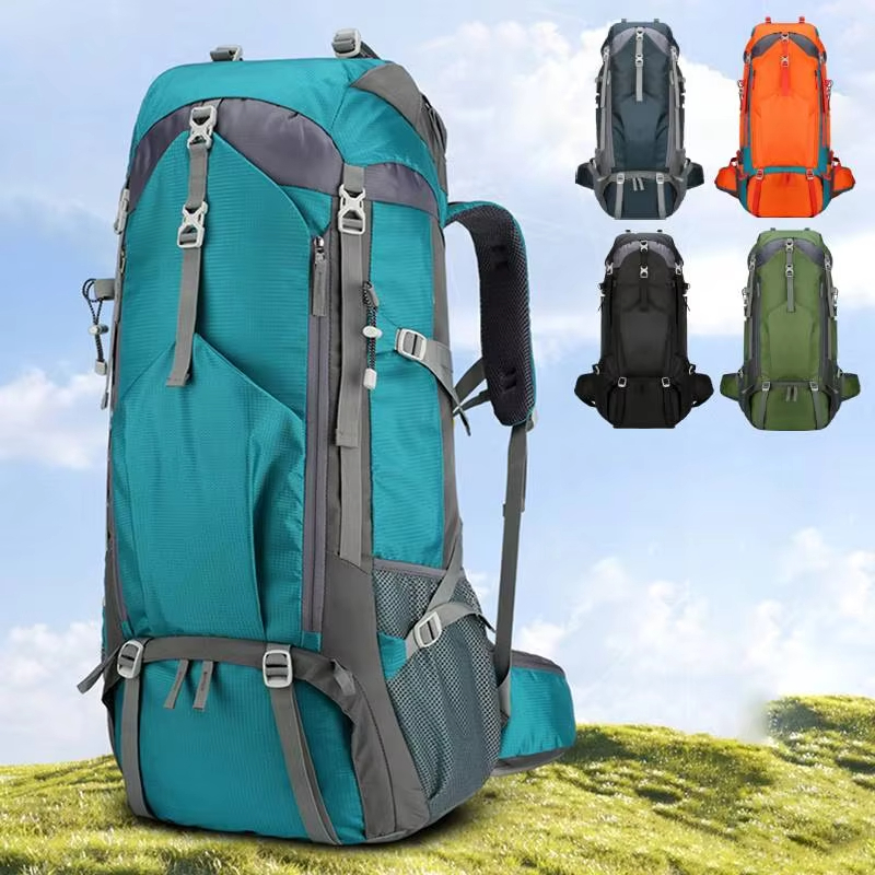 70L Camping กระเป๋าเป้สะพายหลังกระเป๋าเดินทางรองเท้าปีนเขากระเป๋า Daypack Mountaineering กระเป๋าเดิน