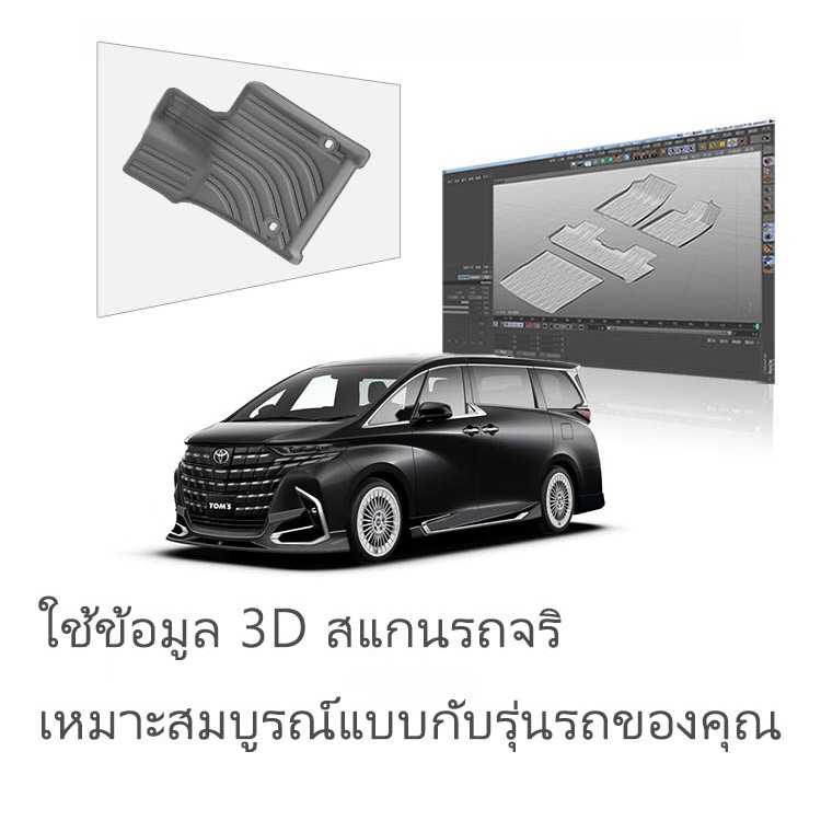 [Panda] พรมปูพื้นรถยนต์ TOYOTA ALPHARD / VELLFIRE [2024 – ปัจจุบัน] พรมรถยนต์ พรม วัสดุ TPE ที่เป็นมิตรต่อสิ่งแวดล้อมทนทานและต่อต้านลื่นลื่น ราคา ถูกที่สุด ดีลบีเคเค แกลเลอรีภาพที่ 4