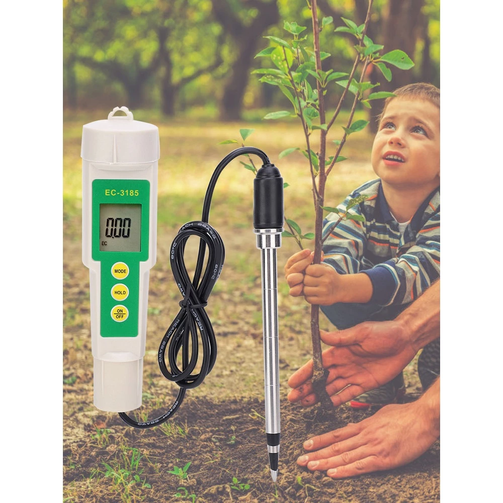 YiERYi EC-3185 เครื่องวัดดิน EC/TDS/CF สำหรับการเกษตรและไฮโดรโปนิกส์ thumbnail 9