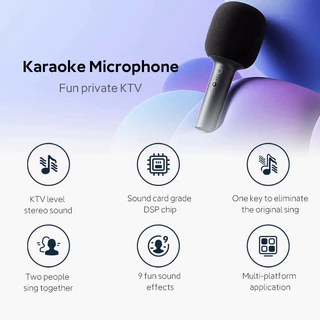 Xiaomi Mijia Wireless Microphone Bluetooth Karaoke ไมโครโฟน ไมค์บลูทูธ ไมค์โครโฟน ไมค์คาราโอเกะ ไมโครโฟนอัจฉริยะ