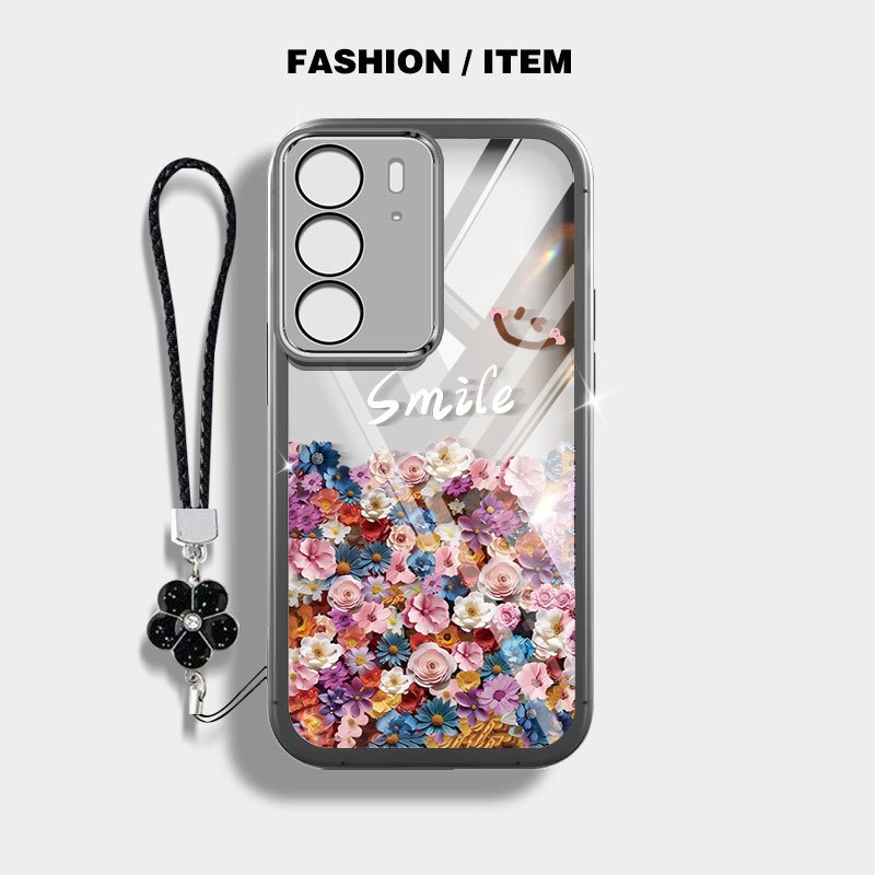 YBD เคสโทรศัพท์สําหรับ OPPO A5 2025 OPPO A5i Pro INS สไตล์คนดังสไตล์เดียวกันดอกไม้ทะเล