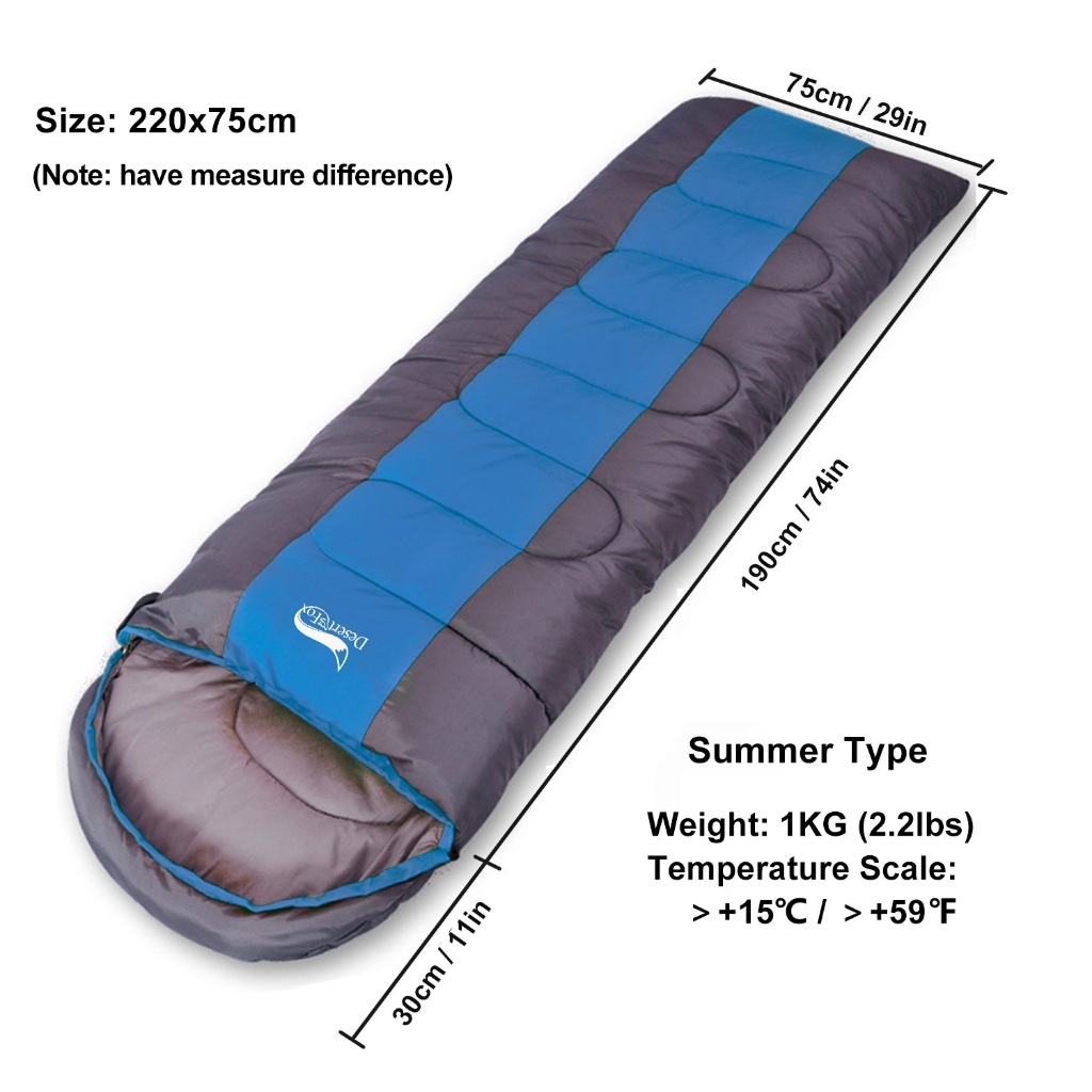 Camping ถุงนอนน้ำหนักเบา 4 Season Warm & Cold Envelope Backpacking ถุงนอนสำหรับเดินทางกลางแจ้ง