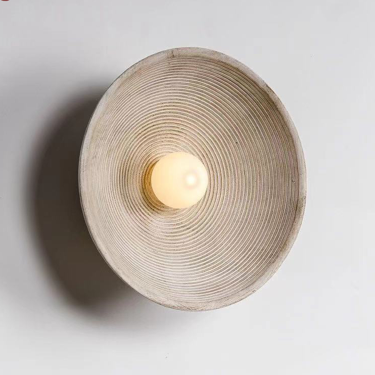 โคมไฟติดผนังสไตล์วินเทจสไตล์ญี่ปุ่น Wabi-Sabi ข้างเตียงและห้องนั่งเล่น, บรรยากาศบ้านชาวินเทจสําหรับโรงแรม/Homestay