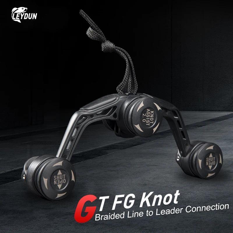 LEYDUN Hot Fishing Tools GT FG PR Knotter Assist Line Leader Connection Knotting Machine Bobbin Winder Lines Wire Japan Knot Tool