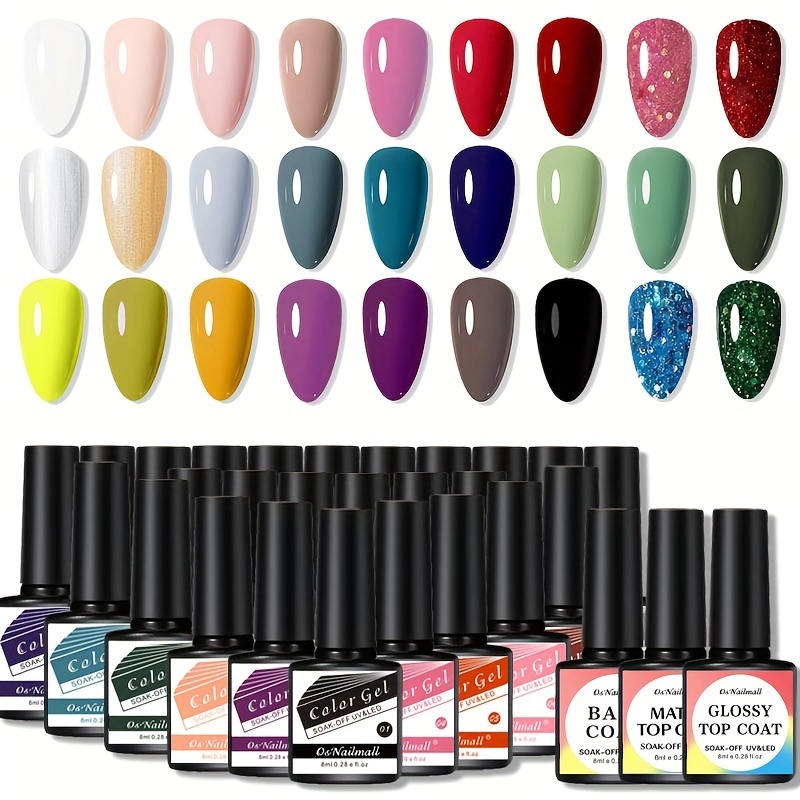 8ML เจลทาเล็บ Soak Off UV LED Gel