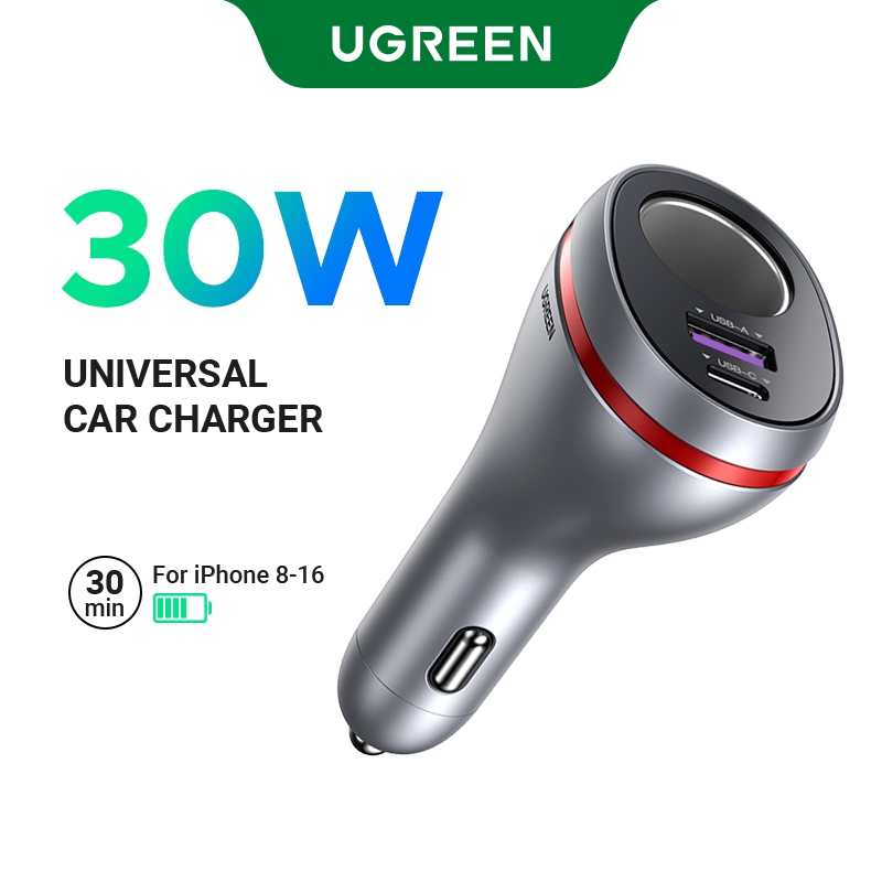 Ugreen อะแดปเตอร์ซ็อกเก็ตชาร์จ Usb 30W Qc Pd 4.0 3.0 สําหรับ Iphone 14 13 12 Xiaomi