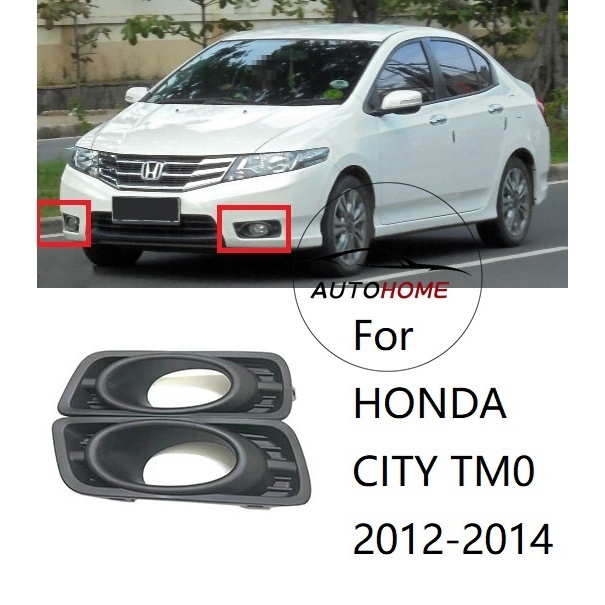 (คลังสินค้าพร้อม) ฝาครอบไฟตัดหมอกกันชนหน้าสําหรับ HONDA CITY TM0 2012 2013 2014 GM2 GM3 ฝาครอบไฟตัดหมอก Cap Hood Garnish