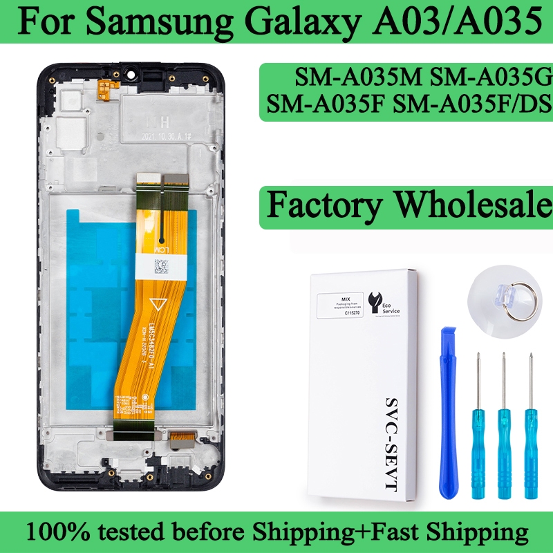 SM-A035F A035F/DS A035M A035G Premium Lcd สําหรับ SAM Galaxy A03 จอแสดงผล Touch Screen Digitizer แผง