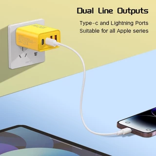 หัวชาร์จเร็ว 120W สายชาร์จ type c อะแดปเตอร์ typ c adapter QC 3.0 ชุดชาร์จเร็ว PD 2 ช่อง สําหรับ iP 15 14 12 Micro TYPEC