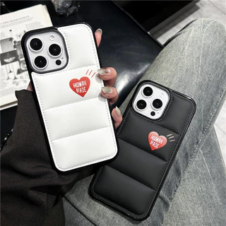 HUMAN MADE classics Simple love label hard shell Down Jacketเคสโทรศัพท์เหมาะสําหรับIPhone17 AIR 16 16Pro 16PM Plus 15 15P 15PM 14 14P 13 13P 13PM 12 12PM 11 11P 11P 11PM X XR 7P