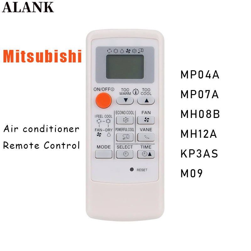 ALANK Remote Mitsubishi รีโมทแอร์ (แบบเย็นอย่างเดียว) รุ่น MP04A MP07A MH08B MH12A KP3AS M09