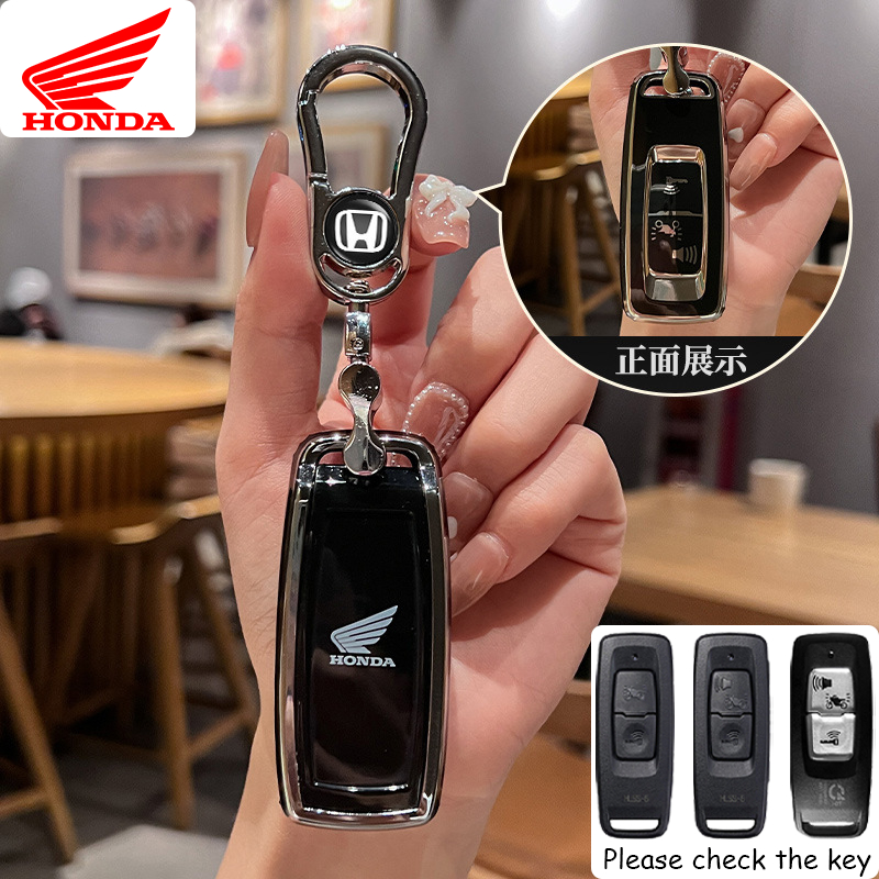 ฝาครอบกุญแจรีโมทสําหรับรถจักรยานยนต์ฮอนด้า Adv/Forza/Click/PCX 160/Scoopyi /Air Blade/Giorno/Vision/Lead/Winnerx V3/Wave 125i 2026 พวงกุญแจเปลือกกุญแจ