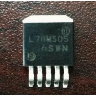 2PCS L78MS05 TO-263 L78M505 TO263-5 SMD 5V แรงดันไฟฟ้าคงที่ชิป IC เดิม