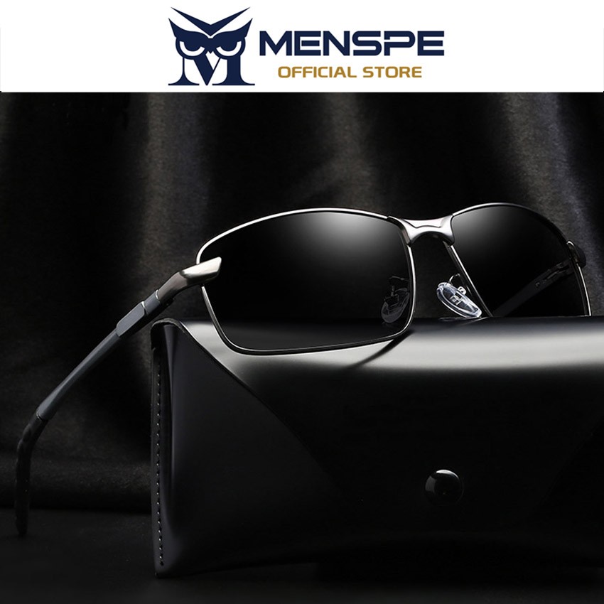 MENSPE แว่นกันแดดโพลาไรซ์ กรอบสี่เหลี่ยม สำหรับขับรถ แบบคลาสสิก UV400 กัน紫外线夜间清晰视野 - รูปที่ 3