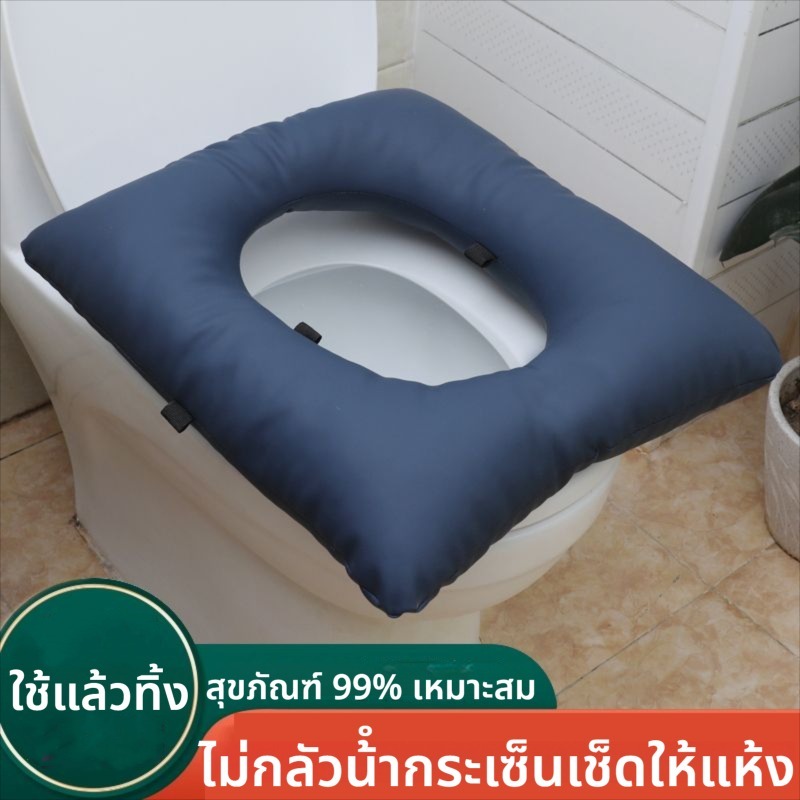 เก้าอี้ห้องน้ําห้องน้ําหนาและเพิ่มขึ้นนุ่มป้องกันช่องป้องกันแผลกดทับกันน้ําสี่ฤดูกาลสากลนุ่มสบายเบาะปะเก็น
