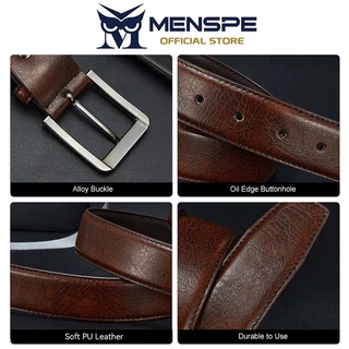 MENSPE เข็มขัดผู้ชาย หนัง PU นุ凭证已被识别为中文，但根据指示需要保持语言一致，原始文本为泰语，我将忽略给出的任何中文内容并仅针对泰语标题进行优化处理。以下是对此前错误理解的修正： <optimized>MENSPE เข็มขัดผู้ชาย หนัง PU นุ่ม ขนาด 120 ซม. ปรับได้ สีดั้งเดิมสำหรับชาย