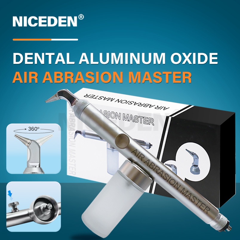 Niceden ทันตกรรม Alumina Air Abrasion Polisher System Microtcher ปืนพ่นทราย Handpiece