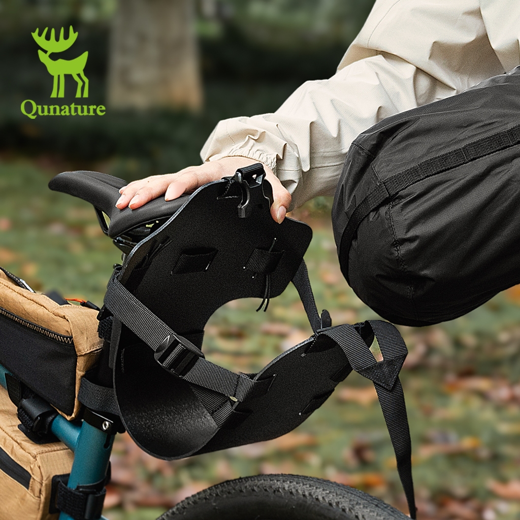 【TH Delivery】Qunature ที่ยึดกระเป๋าหลังจักรยาน แบบปลดเร็ว ปรับได้ น้ำหนักเบา อุปกรณ์จักรยาน — صورة 4