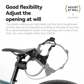 【TH Delivery】Qunature ขายึดต่อท้ายกระเป๋าจักรยาน ขายึดแบบยืดหยุ่น ปรับได้ สำหรับ Bikepacking ขายึดน้ำหนักเบา มั่นคง อุปกรณ์เสริมจักรยานเสือภูเขา จักรยานเสือหมอบ