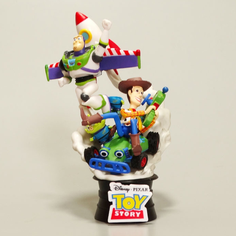 13 ซม.การ์ตูน Toy Story 3 อะนิเมะรูป Woody Buzz Lightyear Rocket Alien GK รูปปั้น PVC ตัวเลขการกระทําคอลเลกชันตกแต่งตุ๊กตาของเล่น