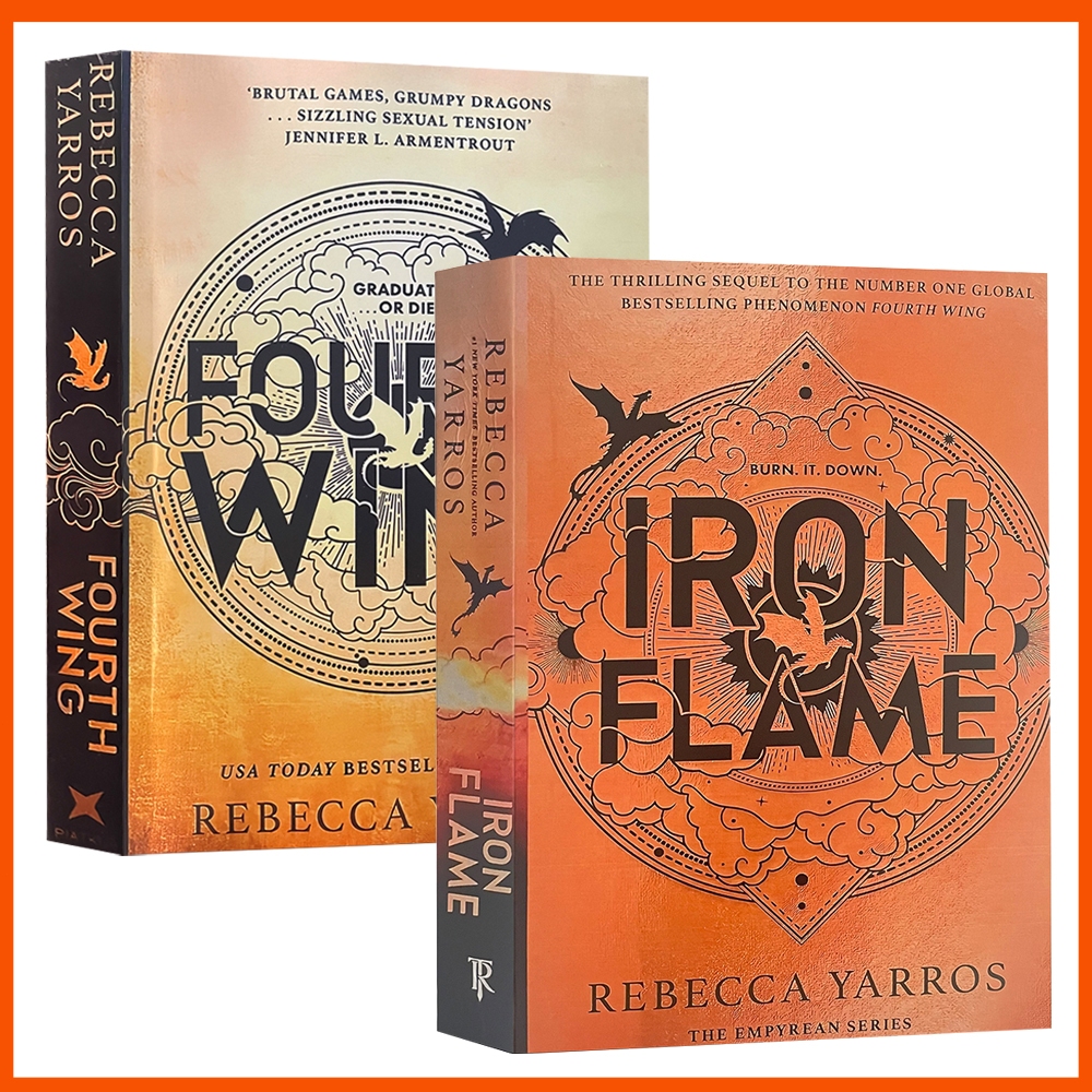 Iron Flame &Fourth Wing (Empyrean, Book1&2 ) โดย Rebecca Yarros หนังสือภาษาอังกฤษปกอ่อน