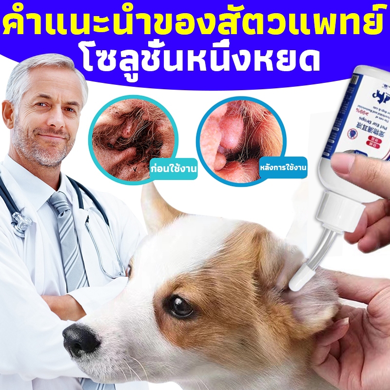 PetNest ทำความสะอาดหู ไรหู คันหู ขจัดขี้หู หูเหม็น หยอดหูหมา/แมว