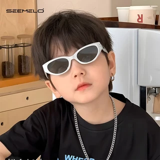 SEEMELO เด็กกันแดดโพลาไรซ์สแควร์กรอบแว่นกันแดดคลาสสิกขับรถแว่นตากันแดด ยูวี400สะอาดวิสัยทัศน์ ความละเอียดสูง ตาขี่จักรยานขี่แว่นตาวิ่งส