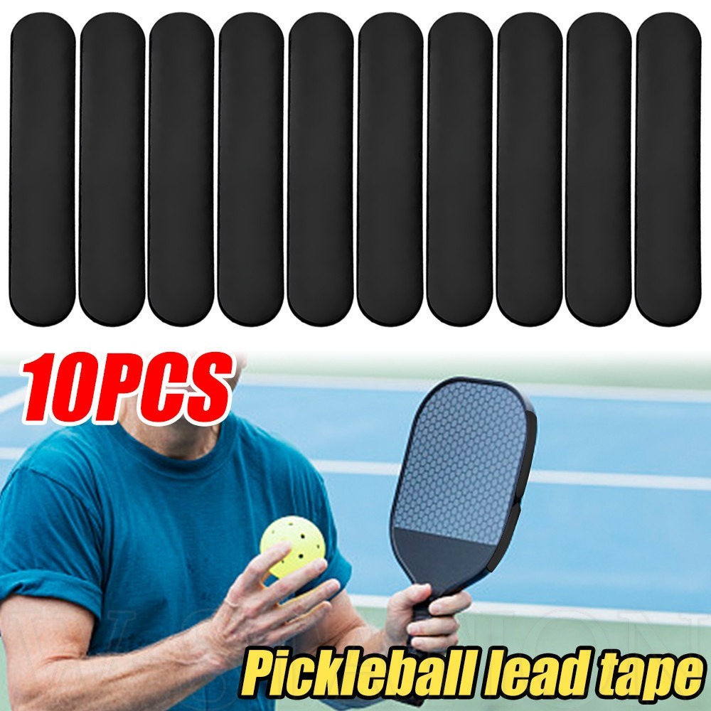 10 ชิ้นถ่วงน้ําหนัก 3 กรัม Pickleball ตะกั่วเทป - Self-Adhesive Pre-Cut Weight Strips Bars - Reusable ยืดหยุ่น Paddle Edge Guard - Pickleball กีฬาอุปกรณ์เสริม