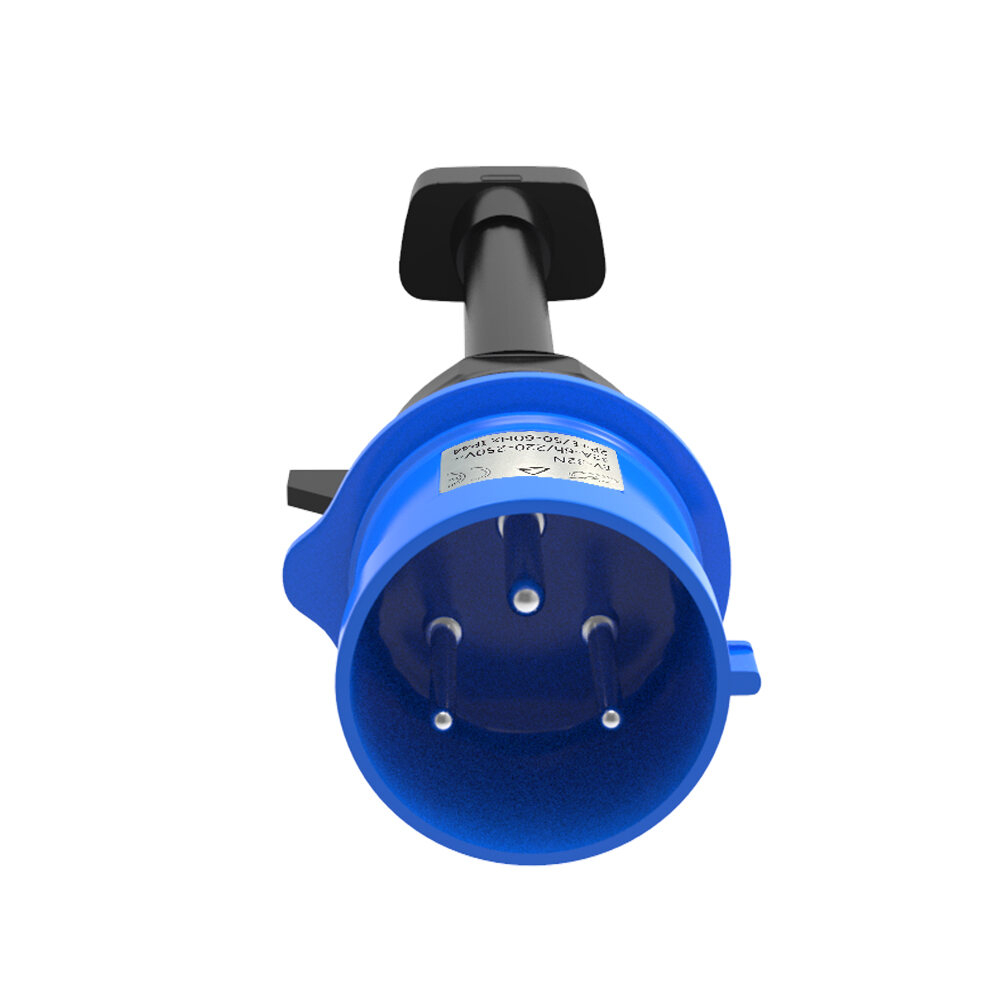 สําหรับTesla 3 Pin Blue CEEอะแดปเตอร์Teslaรุ่นS,3,X,Y Gen 2 Ev Charger Extensionสายไฟเชื่อมต่อ 240V Outletที่ 32A 10 นิ้ว ราคา ถูกที่สุด ดีลบีเคเค