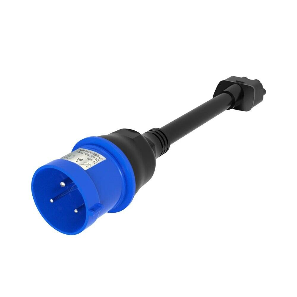 สําหรับTesla 3 Pin Blue CEEอะแดปเตอร์Teslaรุ่นS,3,X,Y Gen 2 Ev Charger Extensionสายไฟเชื่อมต่อ 240V Outletที่ 32A 10 นิ้ว ราคา ถูกที่สุด ดีลบีเคเค แกลเลอรีภาพที่ 4