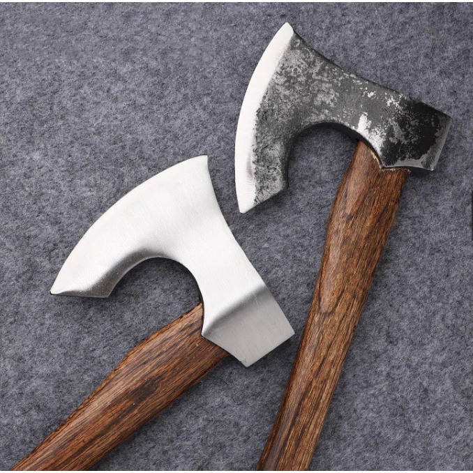 Niman Axe - เหล็กเส้นหนา ตัดกระดูกวัวและแยกฟืน คม ทนทาน พกพา ตั้งแคมป์