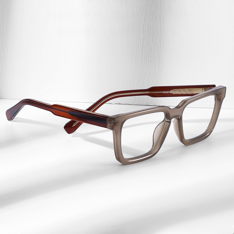 กรอบแว่นตาคุณภาพสูง Unisex Square TR90 เลนส์แว่นตาออปติคอลป้องกันแสงสีฟ้าโปร่งใส