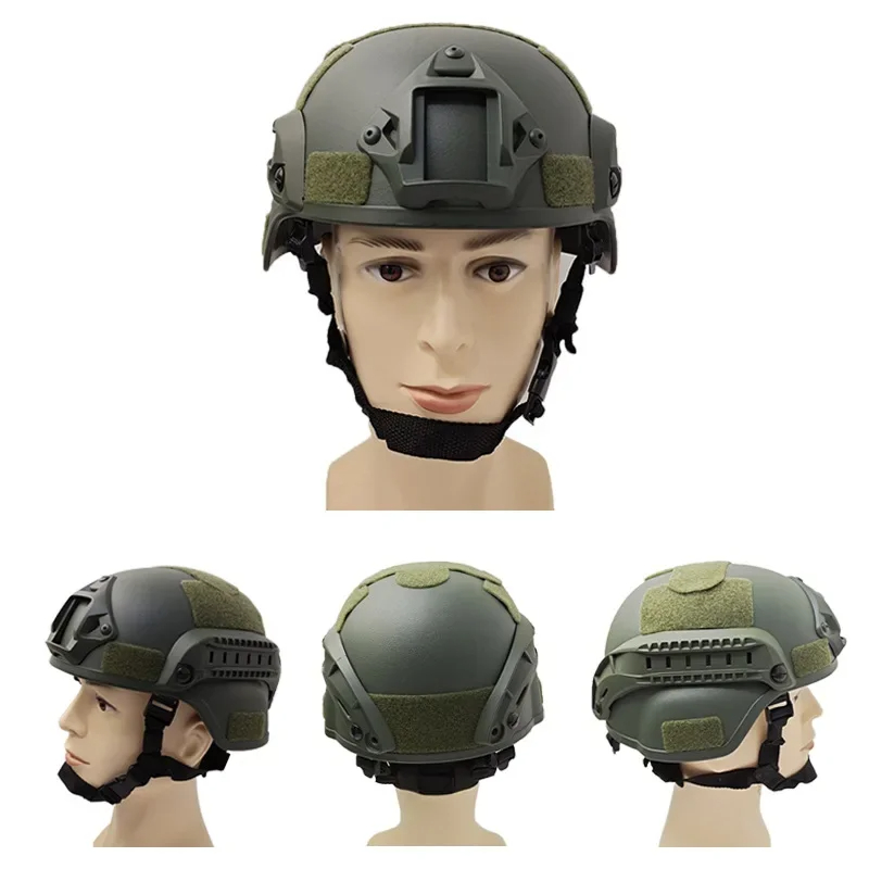 MH หมวกกันน็อคยุทธวิธี FAST HELMET MICH2000 Airsoft กลางแจ้งยุทธวิธี Painball CS SWAT ขี่ป้องกันอุปกรณ์ ราคา ถูกที่สุด ดีลบีเคเค แกลเลอรีภาพที่ 2