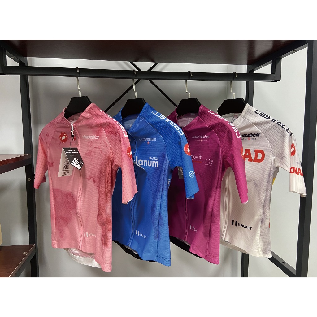 2025 Castelli Giro108 เสื้อเจอร์ซีย์นักปั่น Breathable Racing Cut Giro D อิตาลีแห้งเร็วจักรยานเสื้อผ้าน้ําหนักเบาจักรยานสวมใส่
