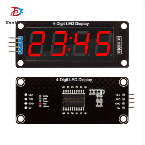 TM1637 DC3.3-5.5V 0.56 นิ้ว 4-Bit 7-Segment โมดูลนาฬิกาหลอดดิจิตอล