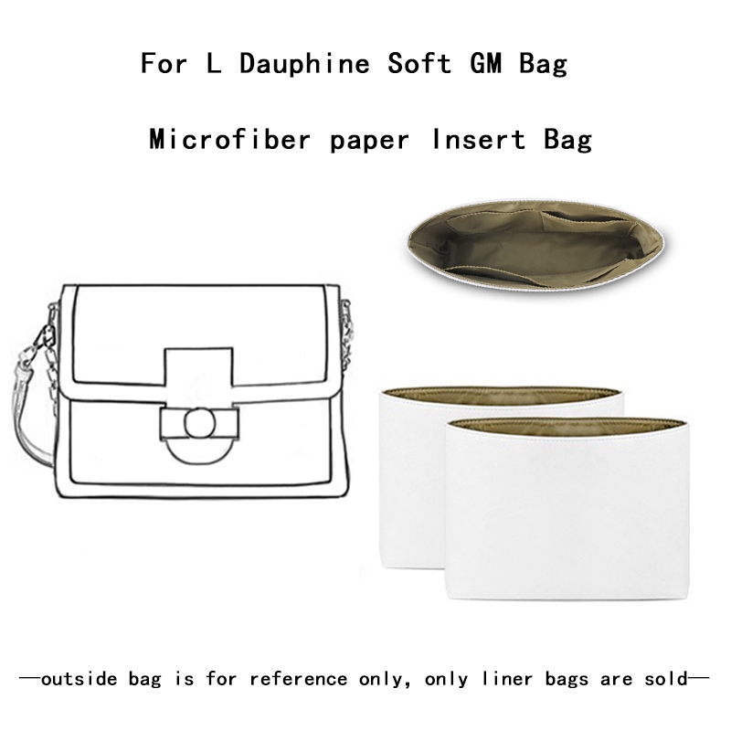 ที่ใส่กระดาษ Dupont พรีเมี่ยมสําหรับ L*V Dauphine Soft GM Bag | ที่จัดระเบียบการเดินทางพร้อมการสนับส
