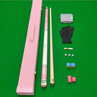 pool cue  ไม้คิวพูล  คิวสีชมพู 11.5/13mmTip  ดีไซน์แยกส่วน 1…
