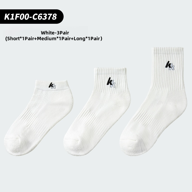 Kawasaki ถุงเท้าวิ่งบาสเกตบอลแบดมินตัน ถุงเท้าฝึกอบรมมืออาชีพที่ระบายอากาศ K1F00-C6378